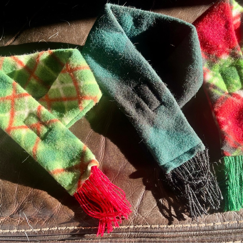 Plaid Patterned Scarves Set for Small/X-Small Dog